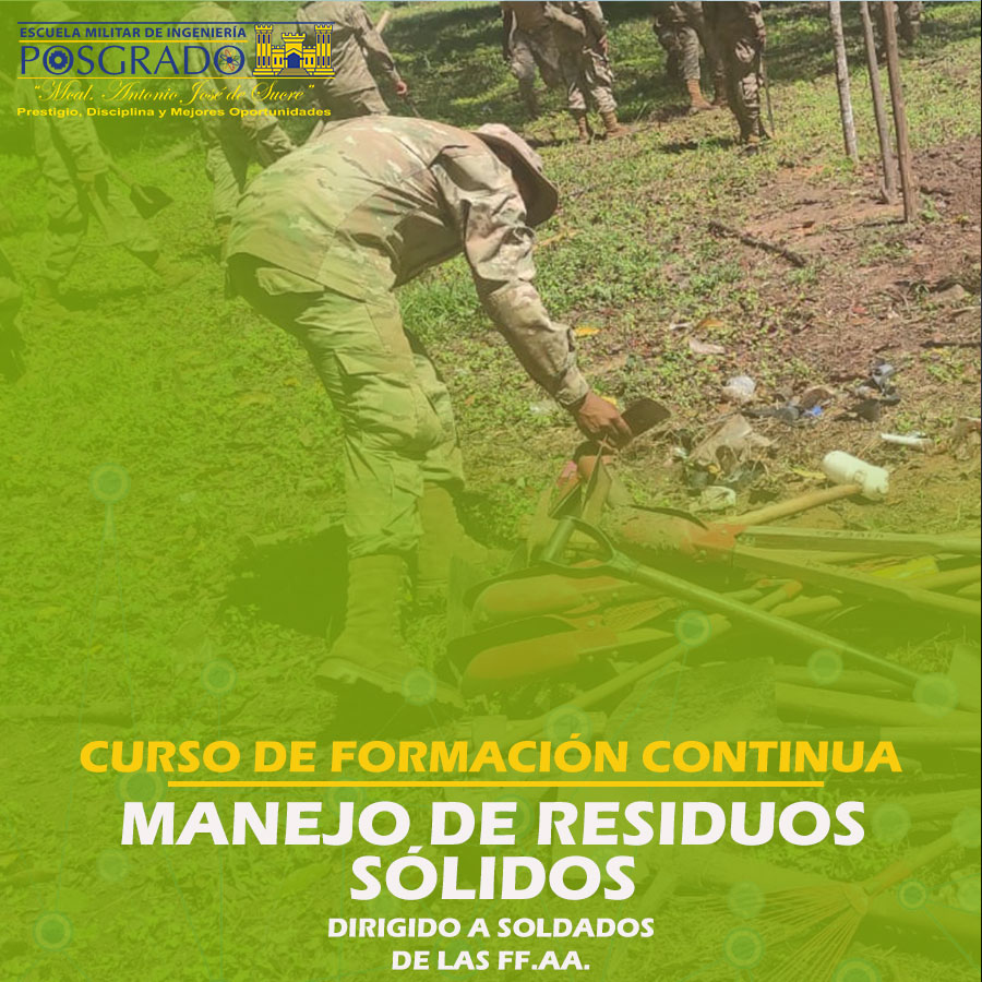 Curso de Formación Continua: Manejo de Residuos Sólidos (Dirigido a soldados de FF.AA)
